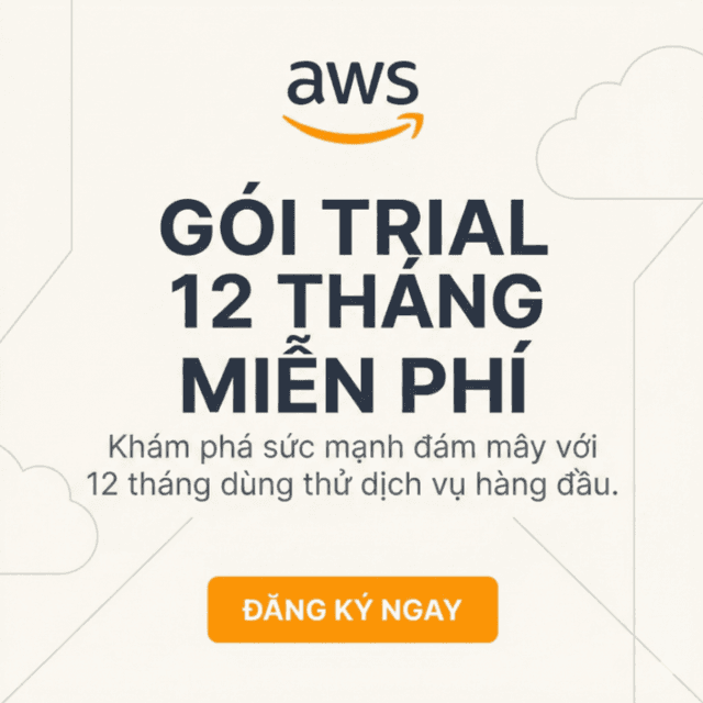 Tài khoản AWS Free Tier 12 Tháng – VPS EC2 Linux (Ubuntu/Debian/CentOS)