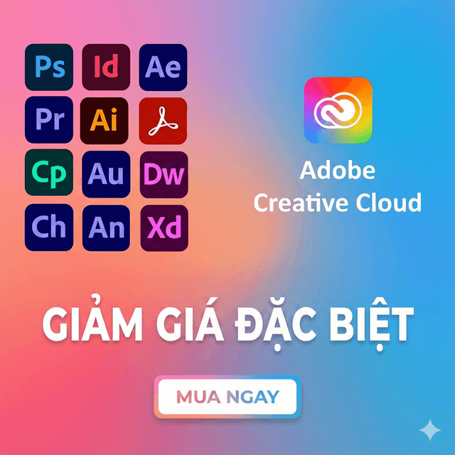 Adobe Creative Cloud 4 Tháng 