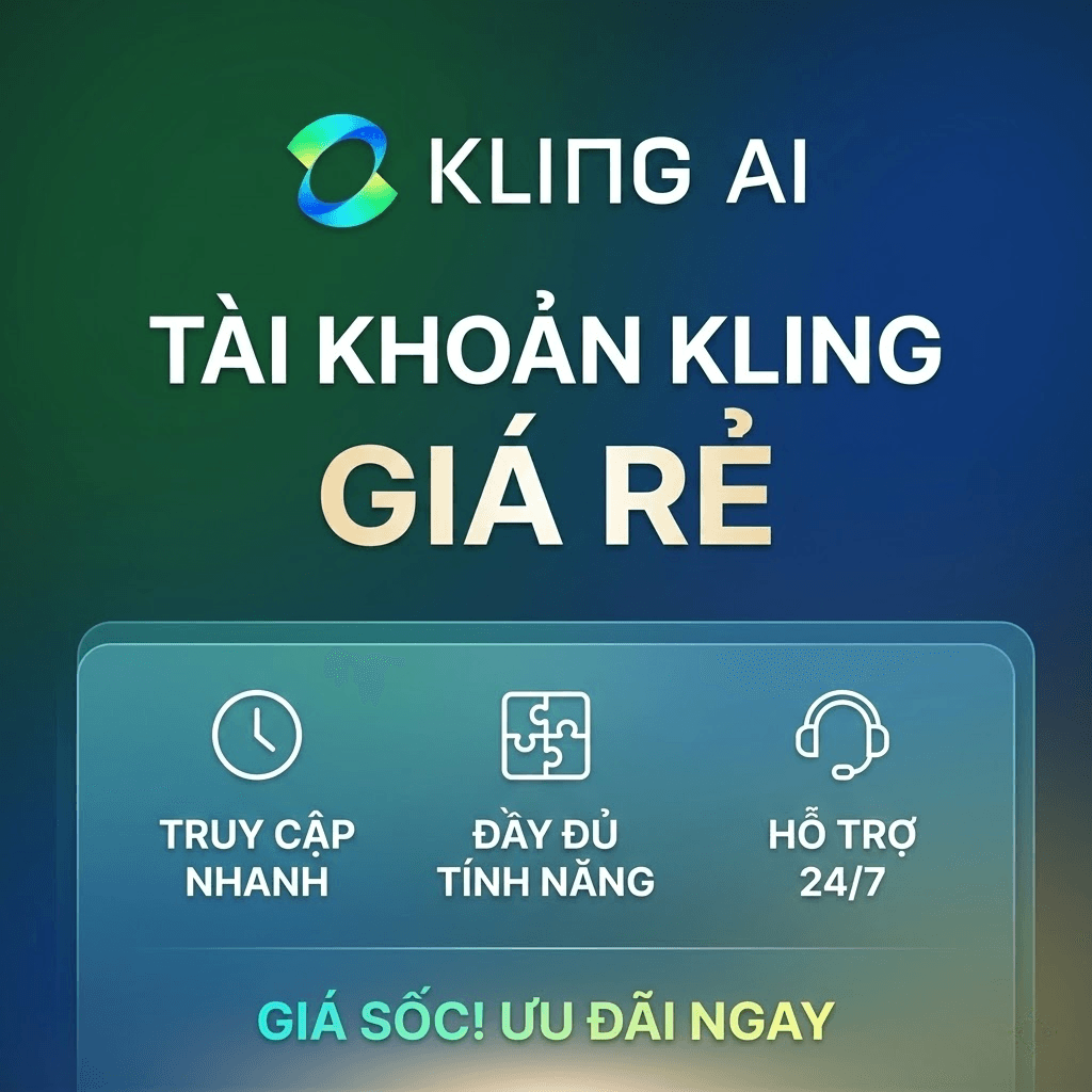 Tài khoản Kling AI Giá Rẻ Có Sẵn Credit 