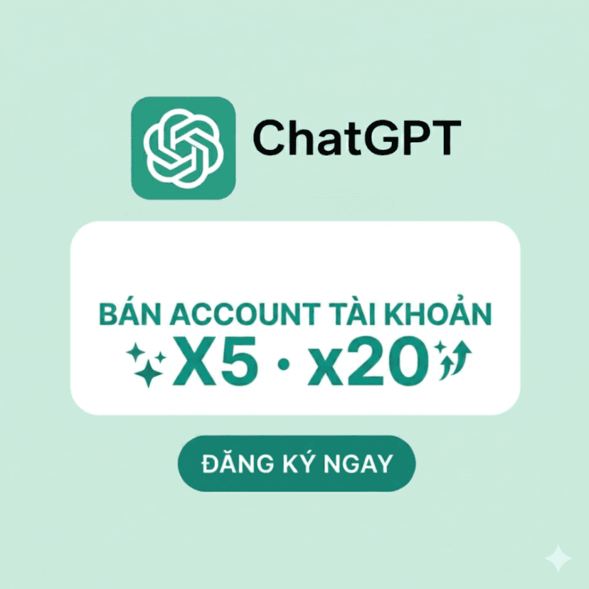 Tài khoản CHATGPT - CHATGPT Pro 5x, 20x Giá Rẻ - 1 tháng - API KEY ...