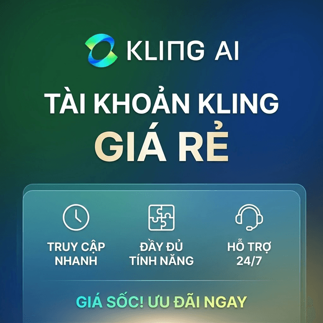 Tài khoản Kling AI Giá Rẻ Có Sẵn Credit